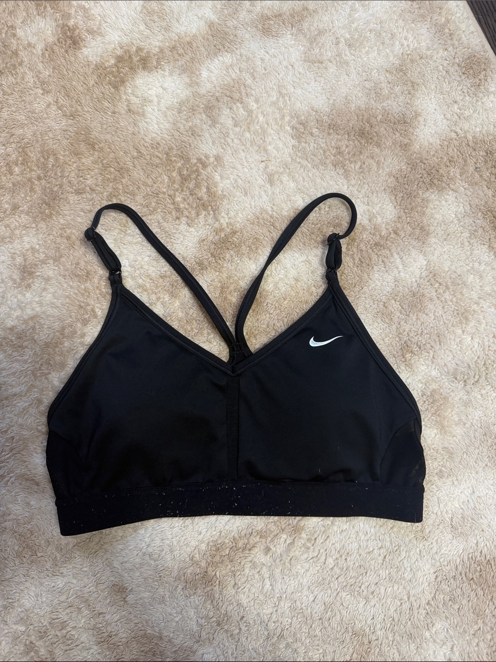 Padded Nike Black Lightweight Dri Fit Sports Bra